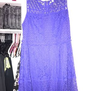 Lace Blue Dress